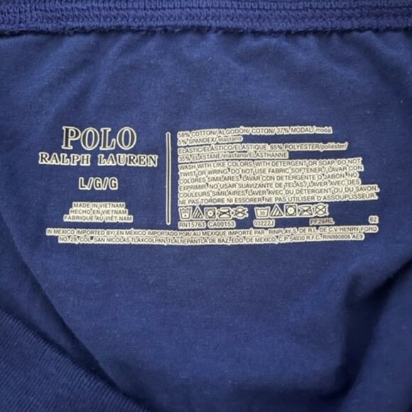 NWT Polo Ralph Lauren Mens Logo Drawstring Comfort Length Sleep Shorts Large - Picture 5 of 6